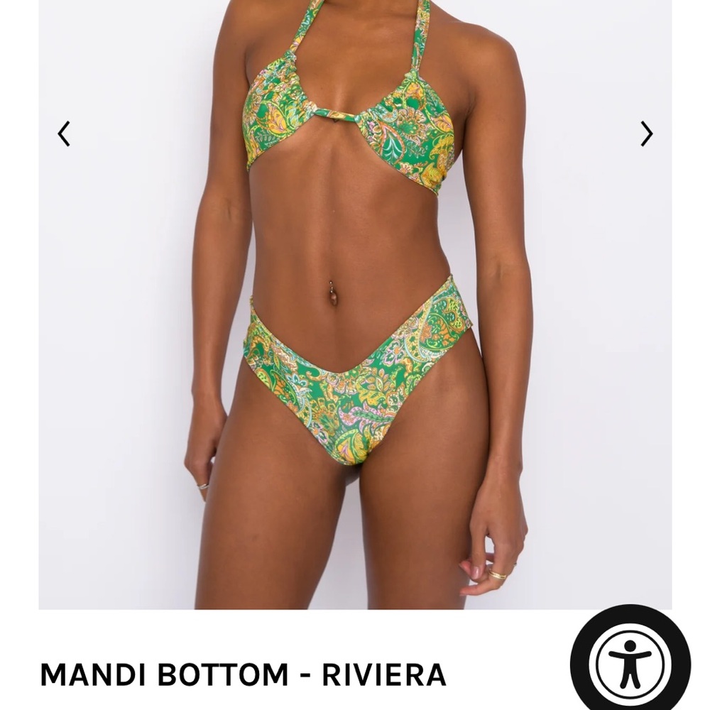 Skatie Bikini Riviera Print. Mandi Bottom (size Medium) Kate top (size small).